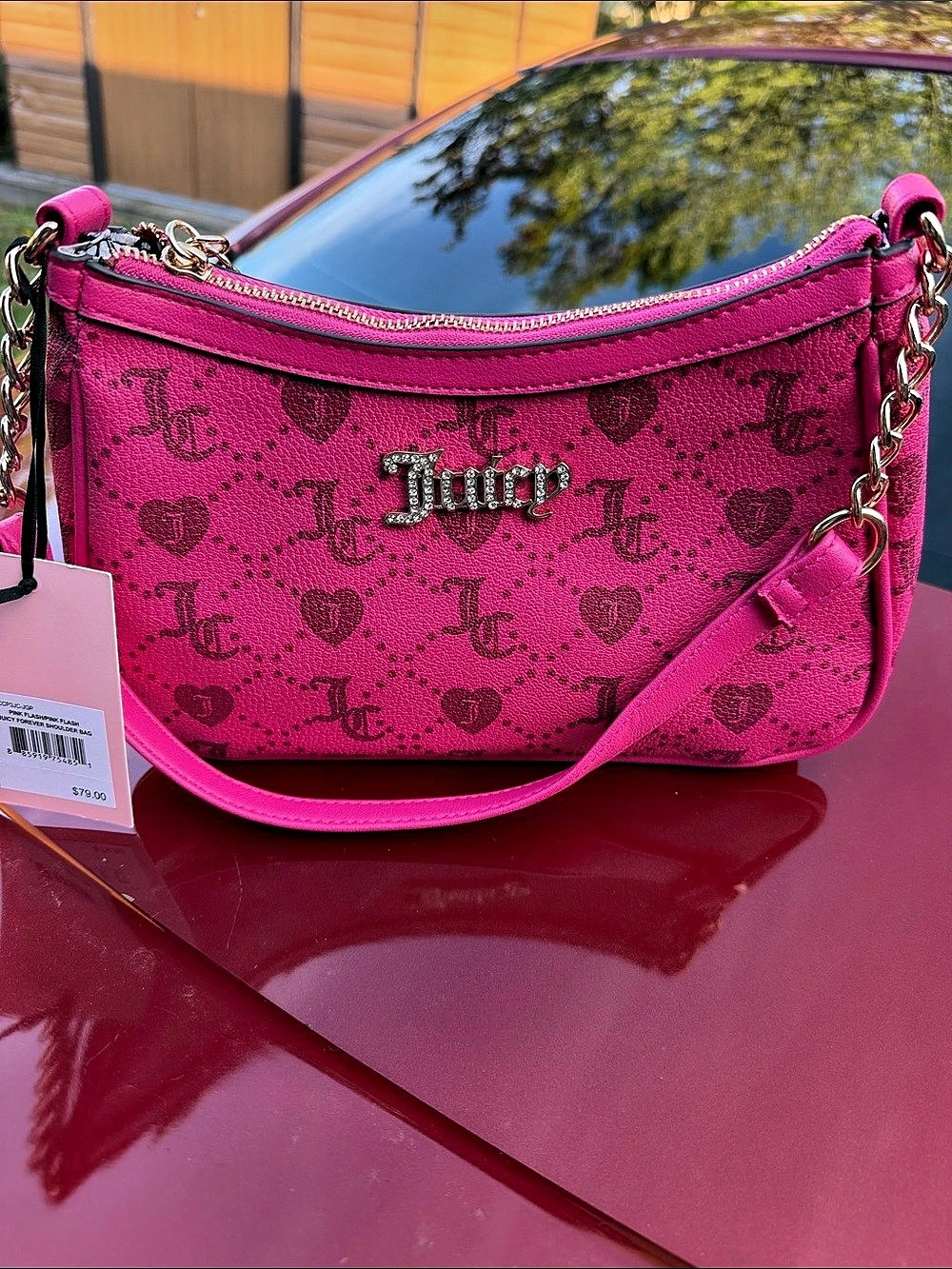 Juicy Couture Forever Shoulder Bag Pink Shoulder Bag NWT